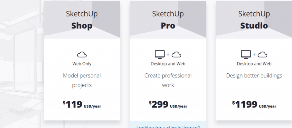 How much does sketchup pro cost