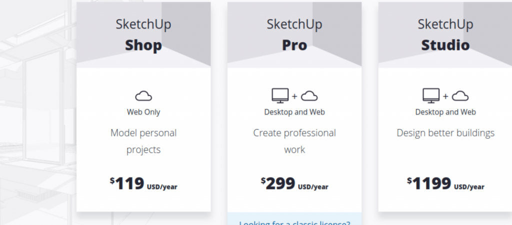 Sketchup Pricing